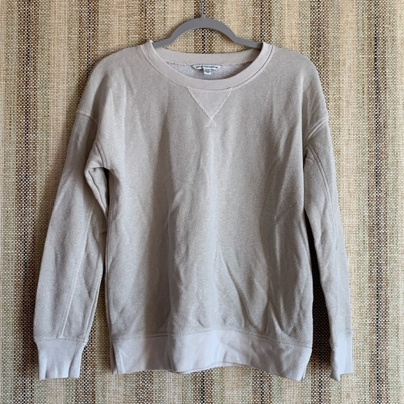American Eagle Outfitters Tops - American Eagle Outfitters Size XS Sparkly Beige Sweater Top Women Clothing
